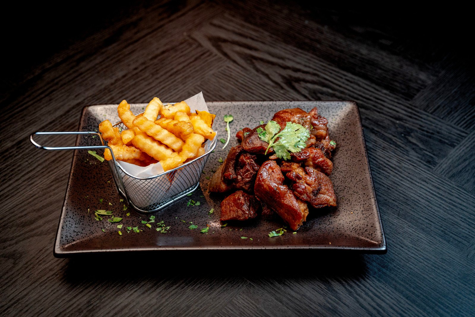 Masas de cerdo fritas